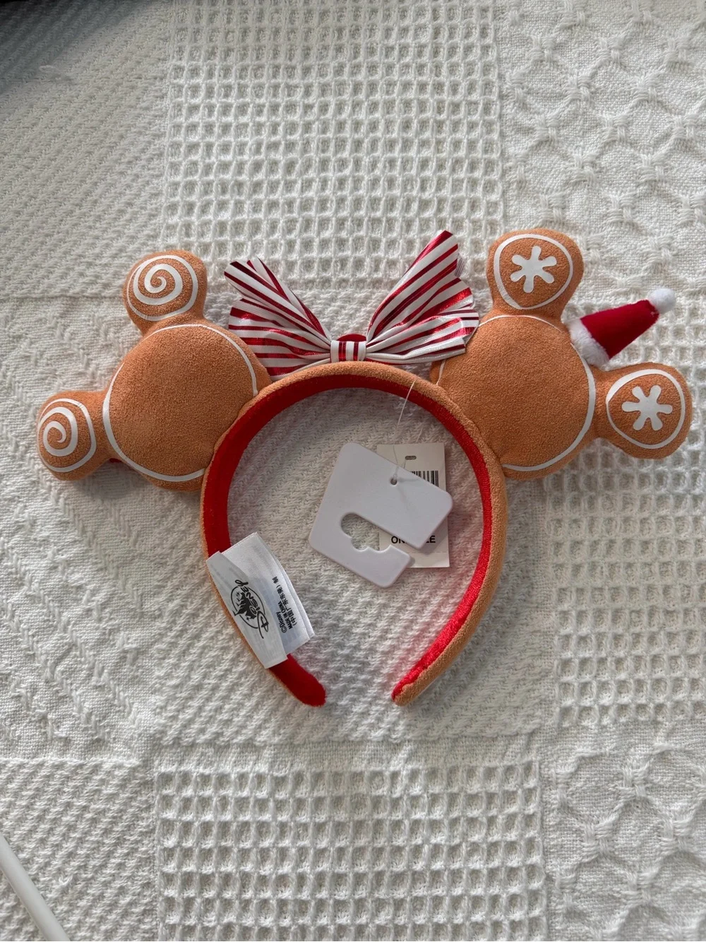 NWT Disney Gingerbread Mouse Ear Headband
